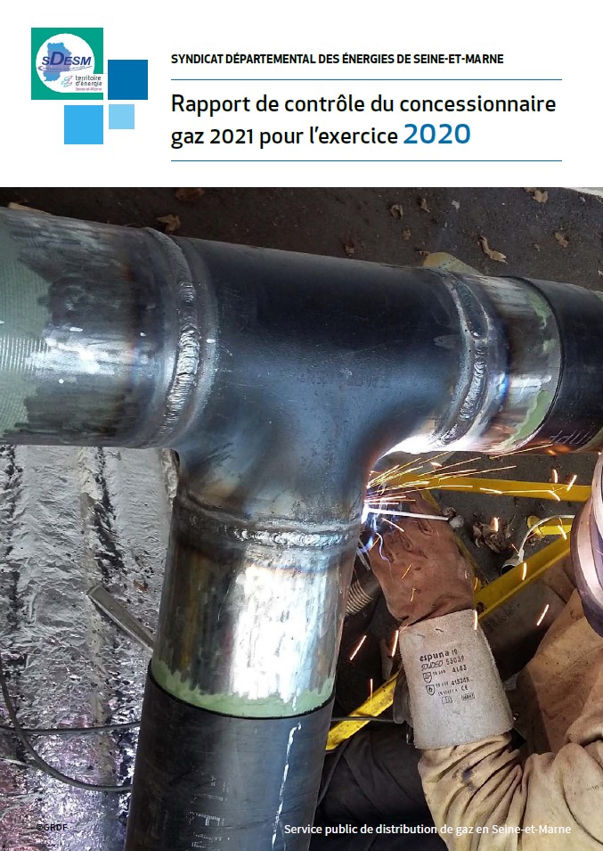 Rapport de contrôle du concessionnaire gaz 2021 pour l’exercice 2020